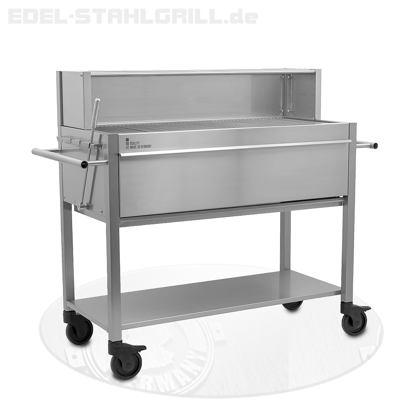 Edelstahlgrill - Holzkohlegrill - Profigrill für Gastronomie, Gwerbe und Vereine Profistar 1000