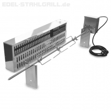 Spiessvorrichtung mit Motor und Glutkasten für EDELstar Premio L Grill